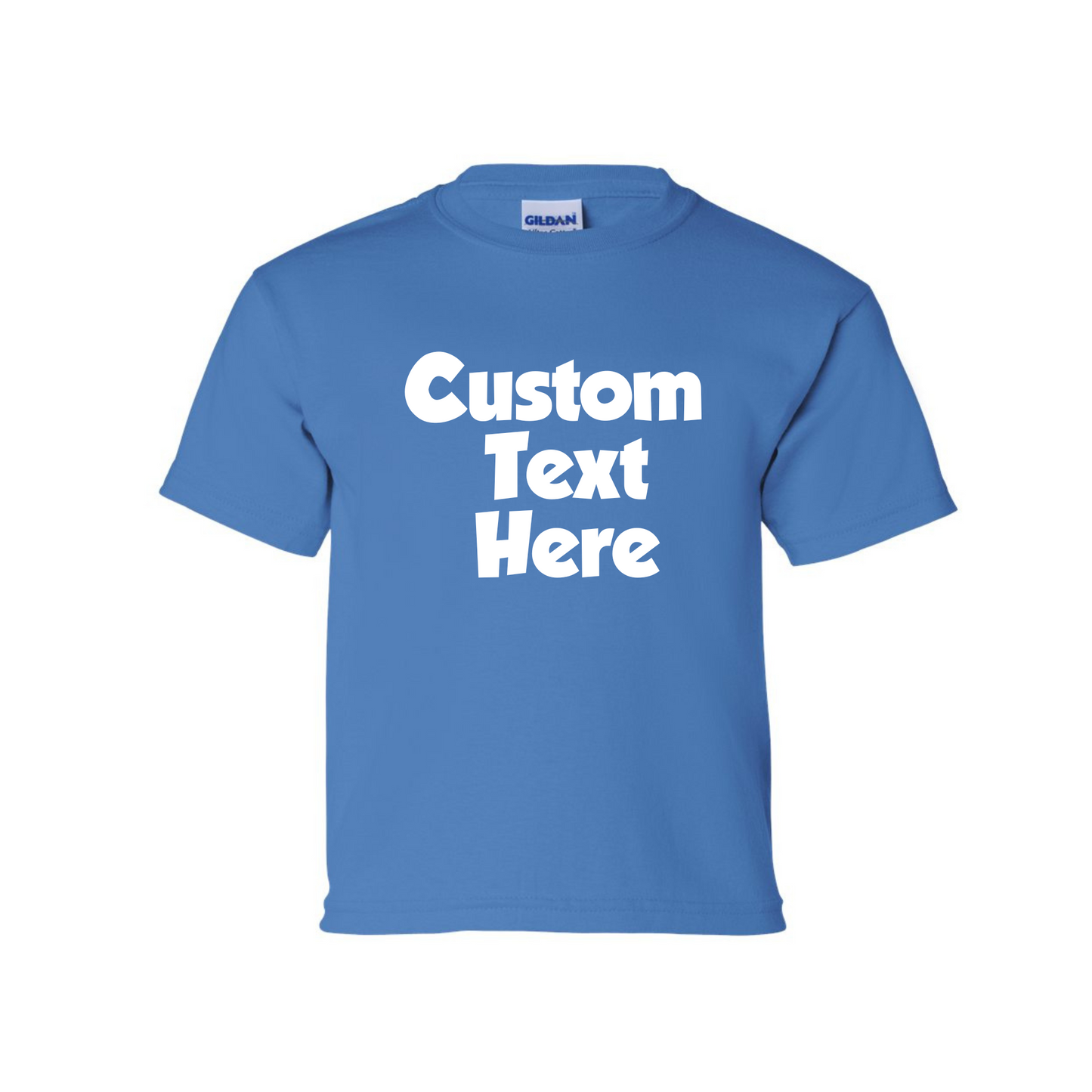 Youth Custom Text Shirt| Words Only | Birthday Shirt | Theme Shirts