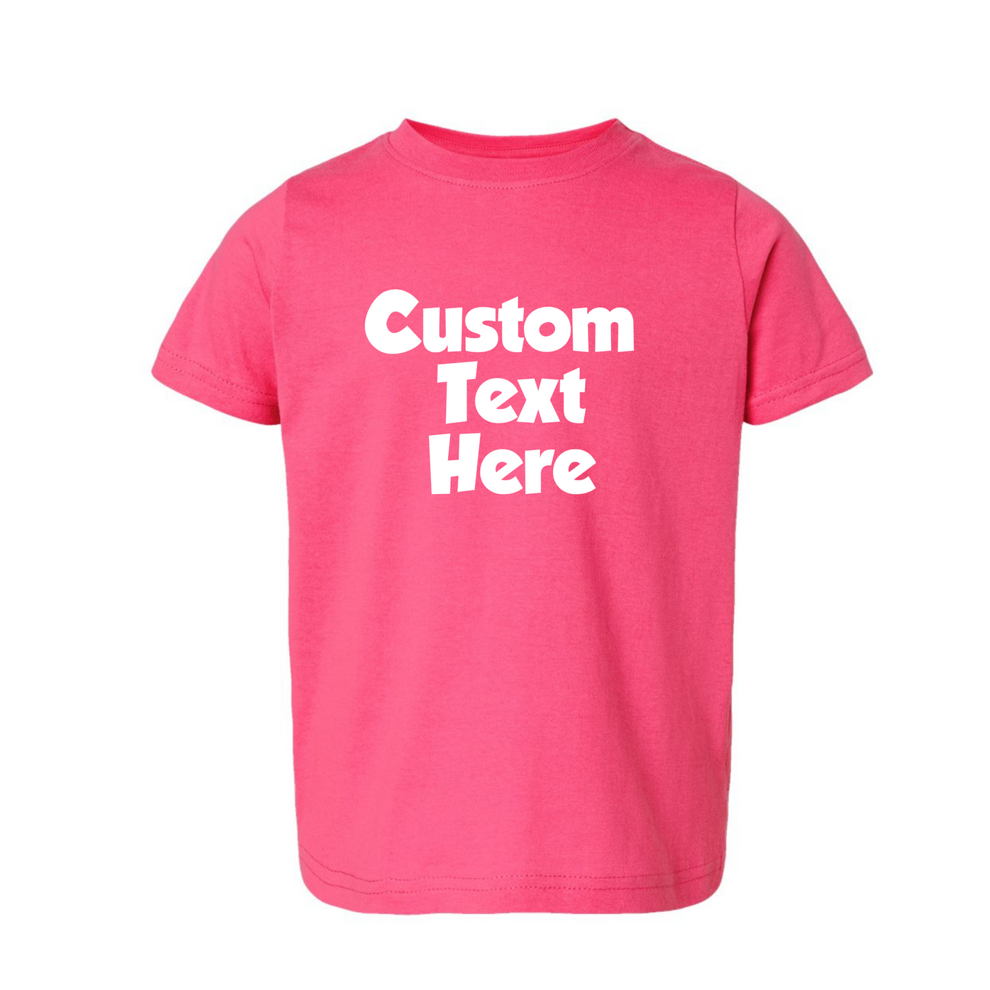 Toddler Custom Text Shirt | Words Only Shirt| Birthday Shirt| Theme Shirt