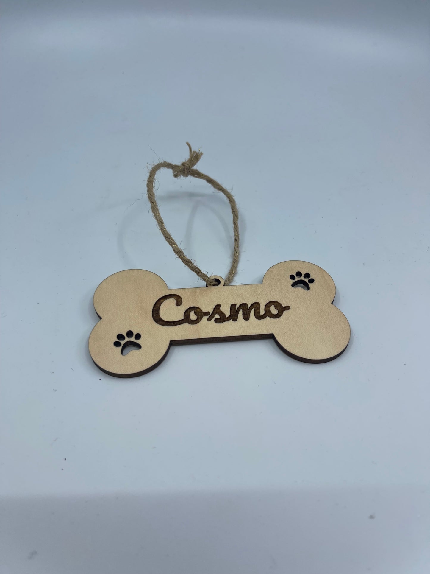 Personalized Pet Bone Ornament | Pet Memorial Ornament | Custom Dog Ornament