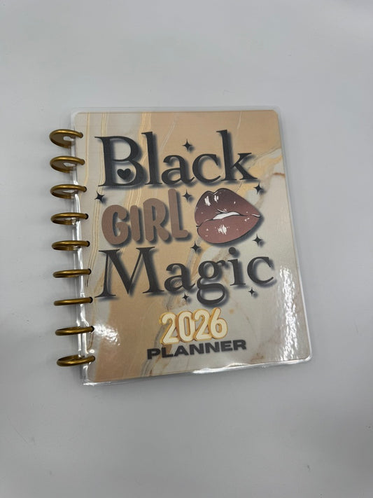 Black Girl Magic Theme 2026-2027 Planner Printed