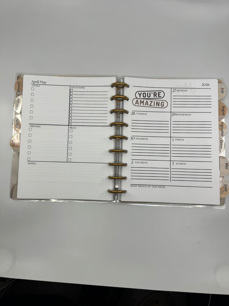 Black Girl Magic Theme 2026-2027 Planner Printed