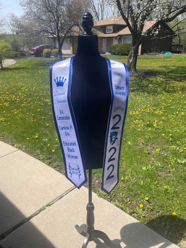 Custom Graduation Stole | Personalized Stole – Creatively2Lit